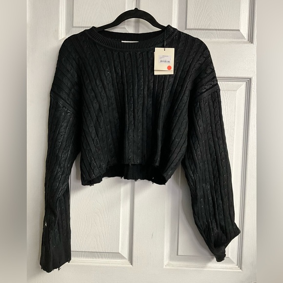 Wolly Cable-knit cotton and wool-blend sweater - Picture 4 of 7